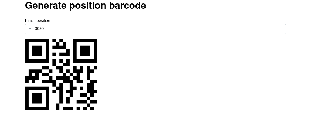 Generate athlete barcode